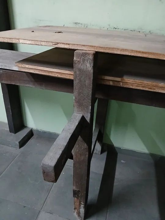 Bancada de trabalho em madeira - Foto 2