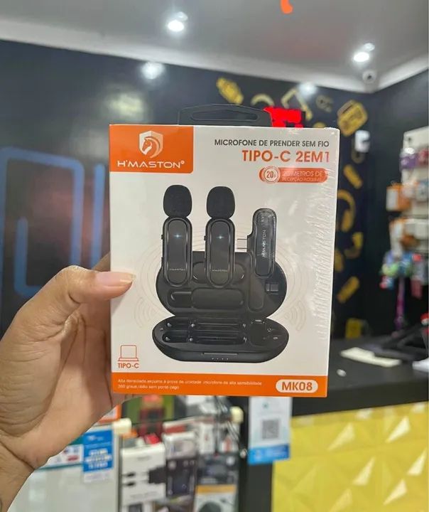 MICROFONE DE LAPELA DUPLO