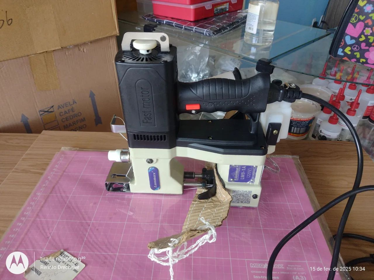 Máquina de costura boca de saco lanmax Nova 