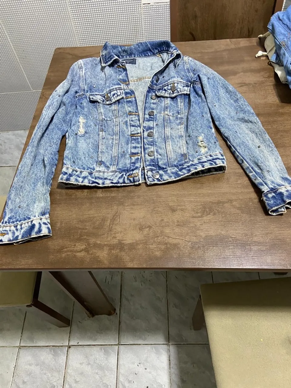 Jaqueta Jeans Feminina P/PP