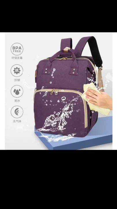 Mochila bolsa maternidade térmica impermeável vira berço  - Foto 4