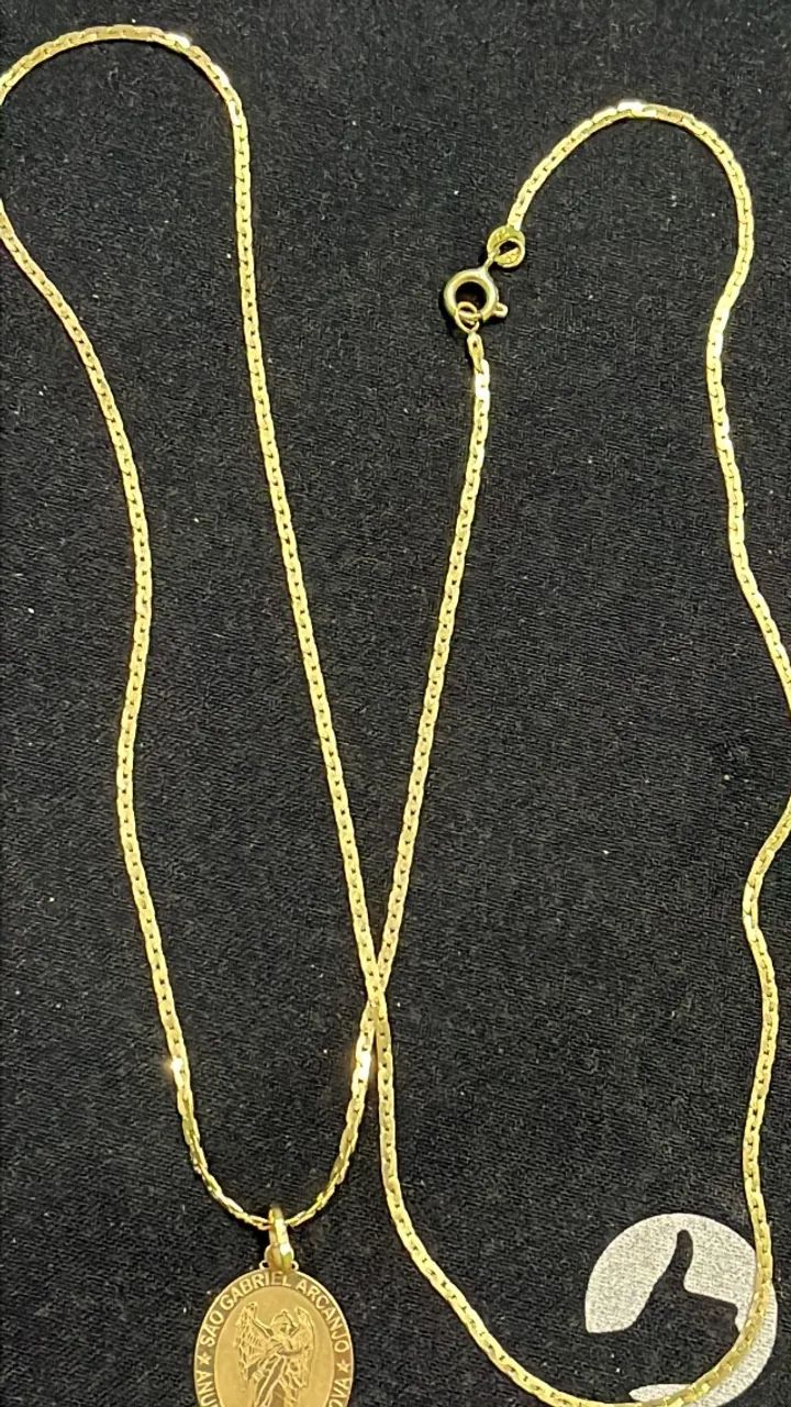 Cordão de ouro 18k novo 7 gramas maciço modelo italiano  - Foto 4