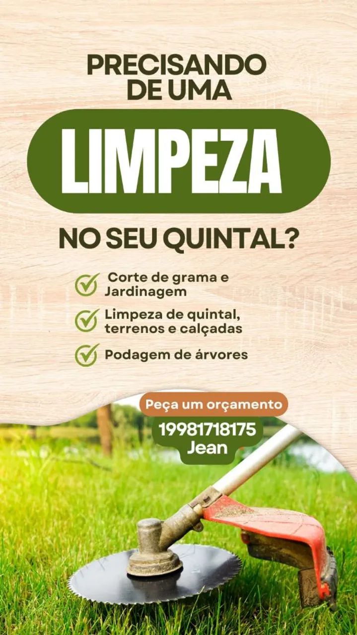 Jardinagem e limpeza 