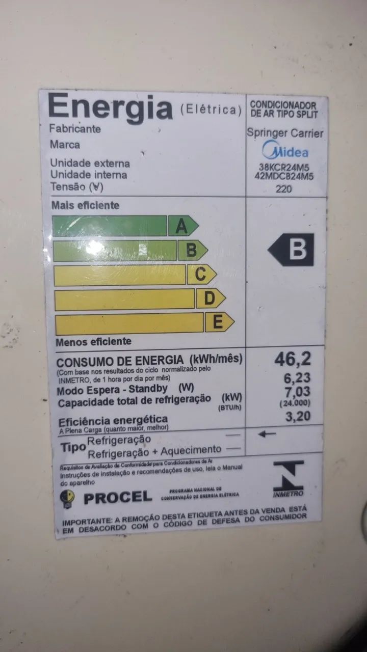 Ar condicionado Split Midea 24.000 BTUs - Foto 4