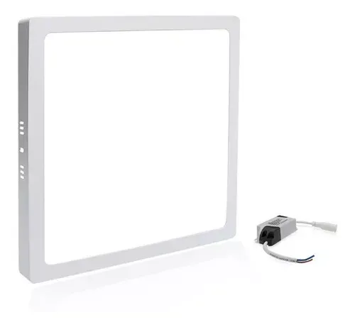 Painel Led Quadrado Sobrepor 24w Elgin Branco Frio 110V/220V Bivolt