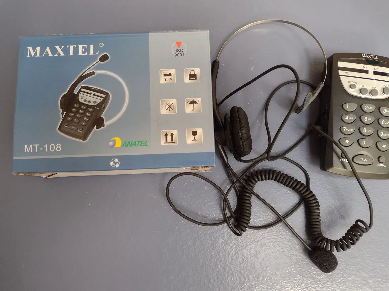 Fone de Ouvido para Telefone Fixo Maxtel MT-108