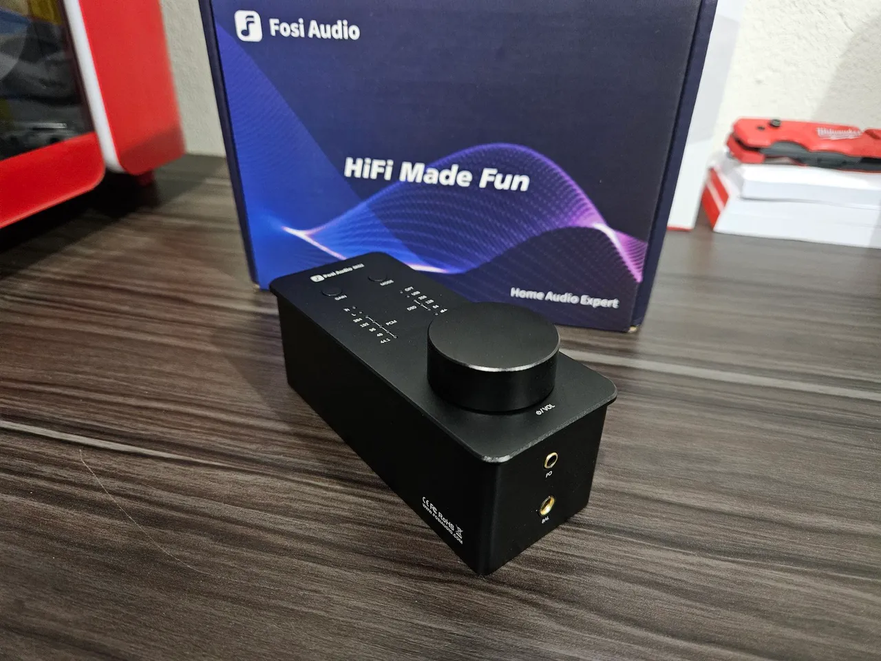 DAC e amplificador de fones Fosi Audio SK02 (USB, DSD, HI-FI)