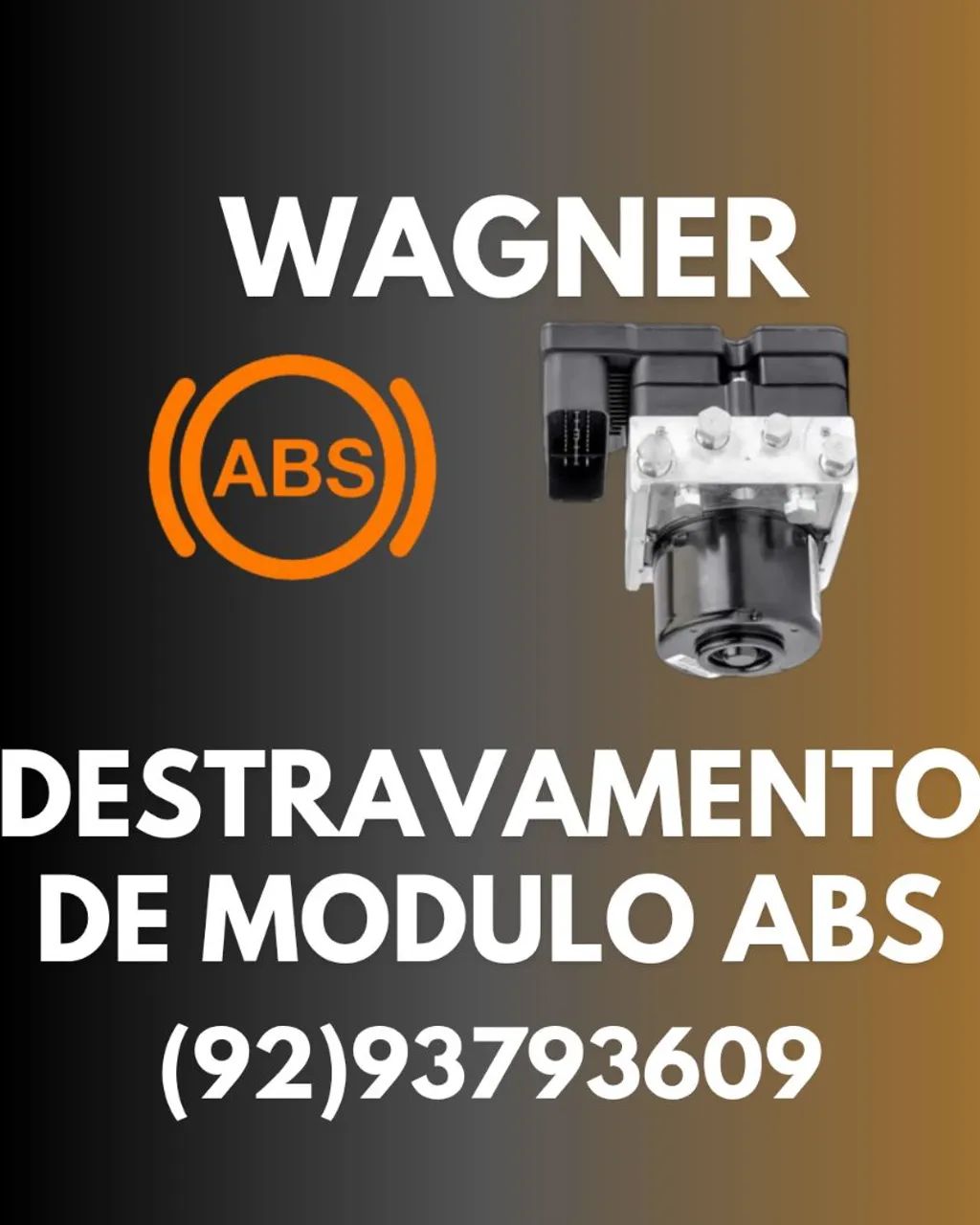 Destravamento do módulo hidráulico do ABS automotivo 
