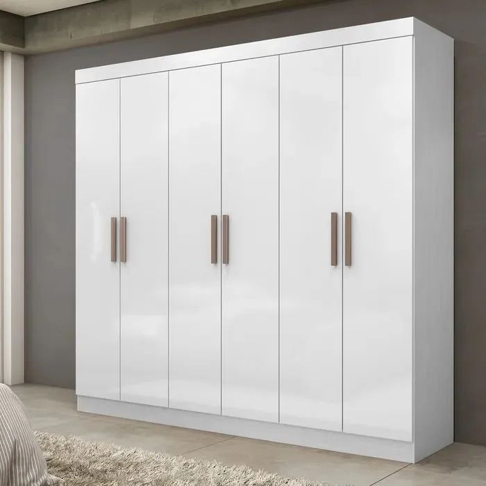 Guarda roupa 6 portas 100% MDF com pés 