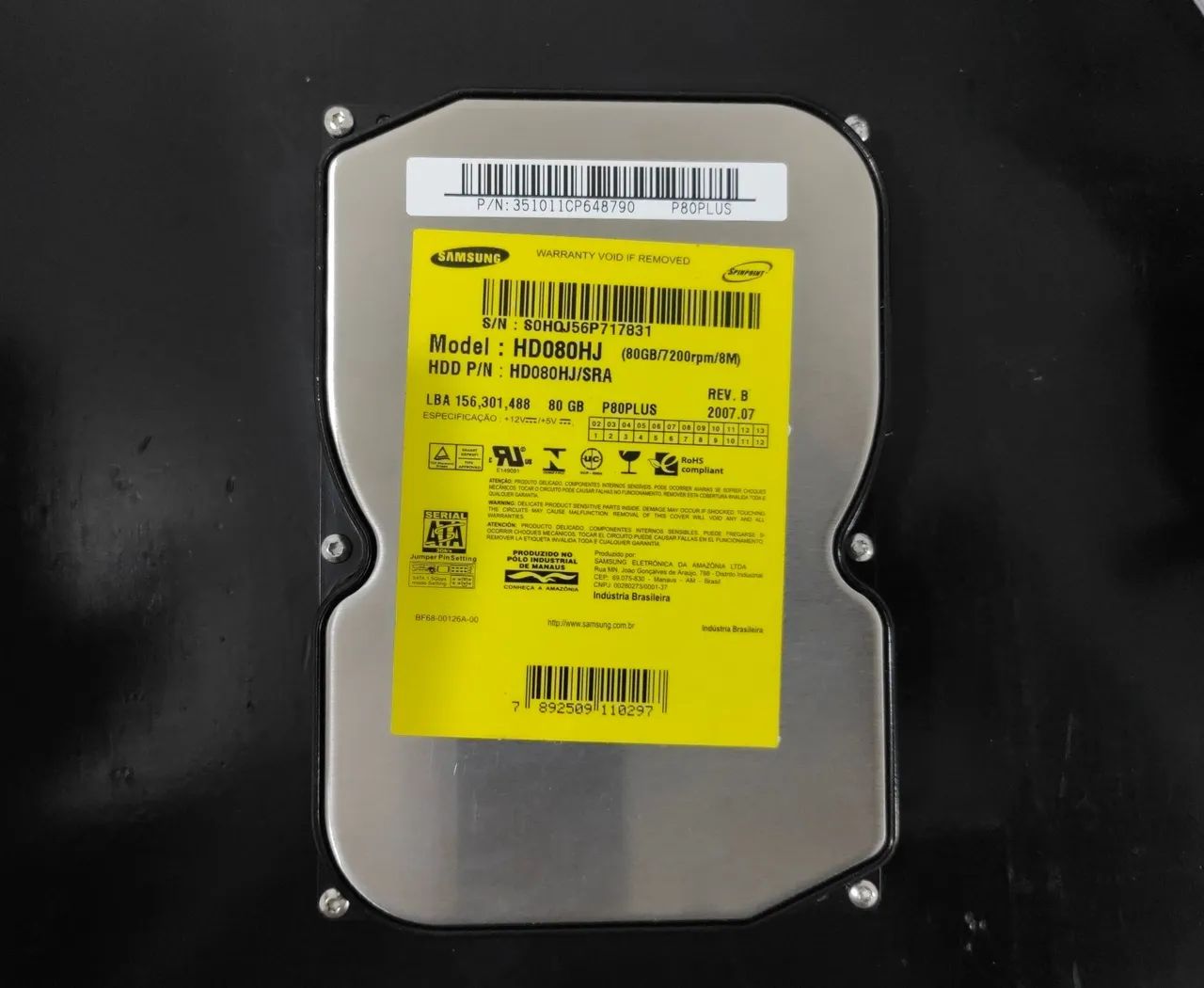Hdd Sata 80GB Samsung