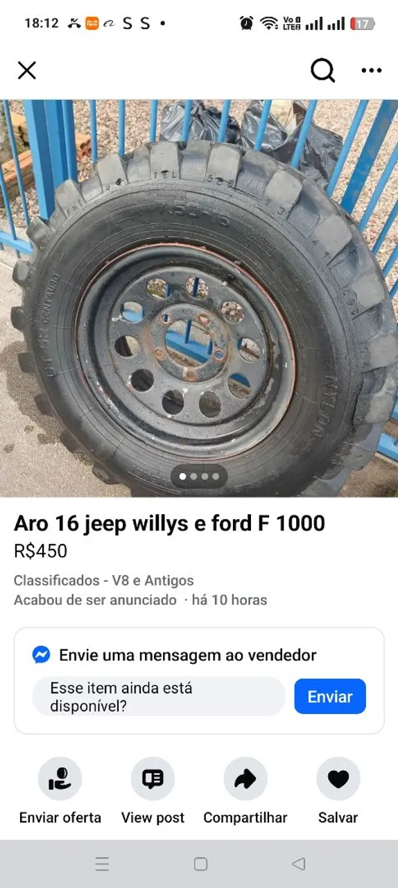 Aro 16 jeep willys e ford F 1000