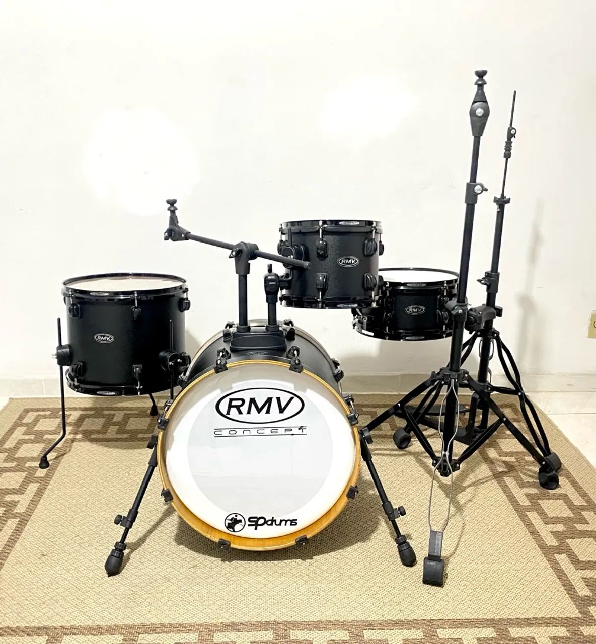 Bateria Rmv Compass Profissional Compacta Bumbo 18 Polegadas Com Ferragens  - Foto 3