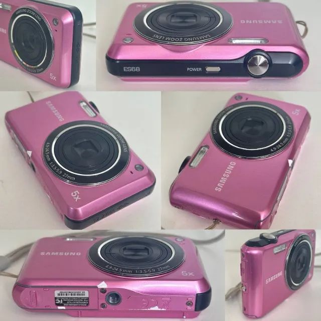 Samsung ES68 12.2 MP Digital Camera Pink + Accessories64318618582147121