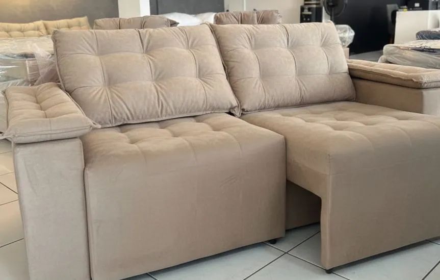 Sofá Retrátil fixo Bogotá (SEM ALMOFADAS)  - Foto 2