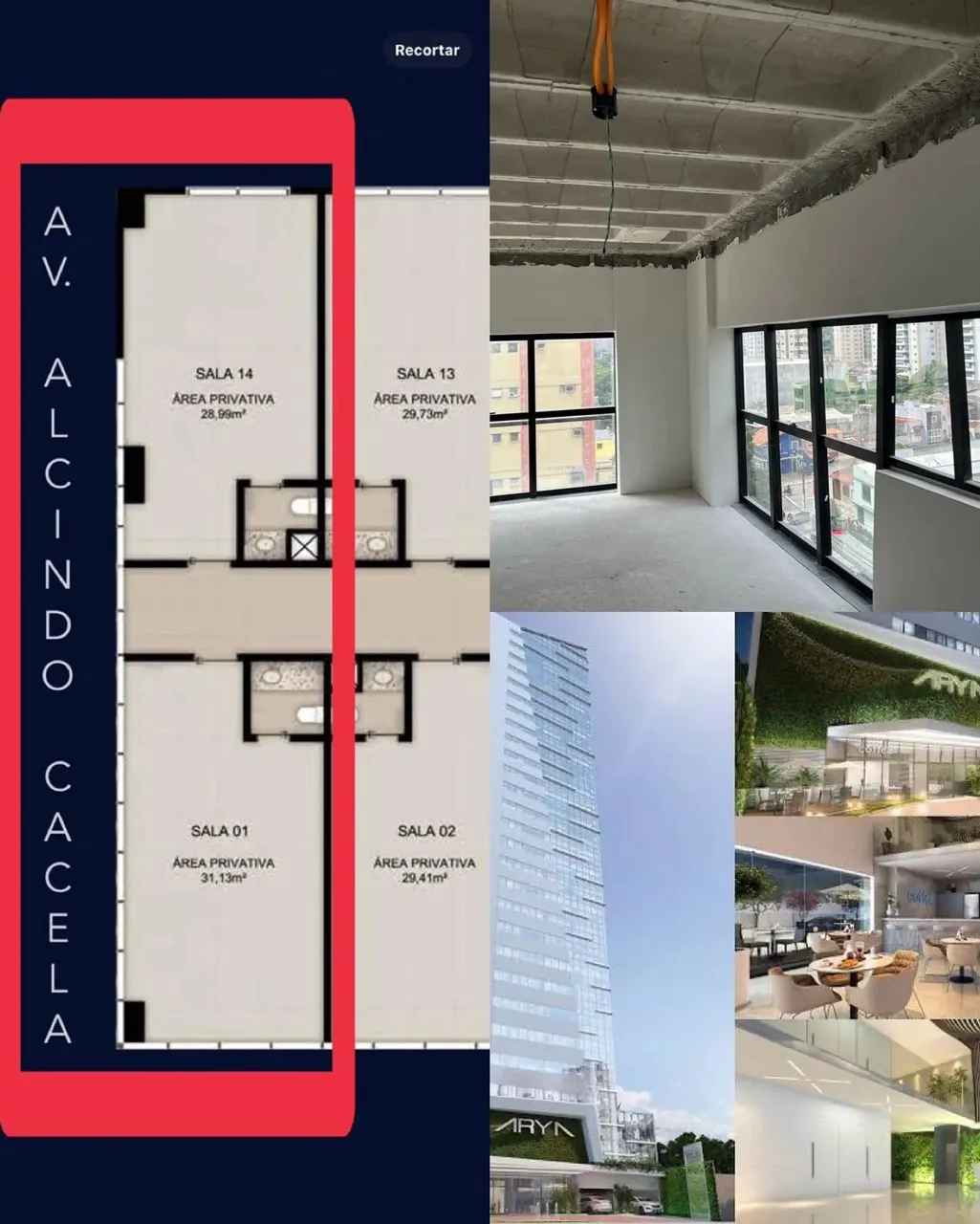 Salas Comerciais à venda no Ed. Arya Tower. Umarizal
