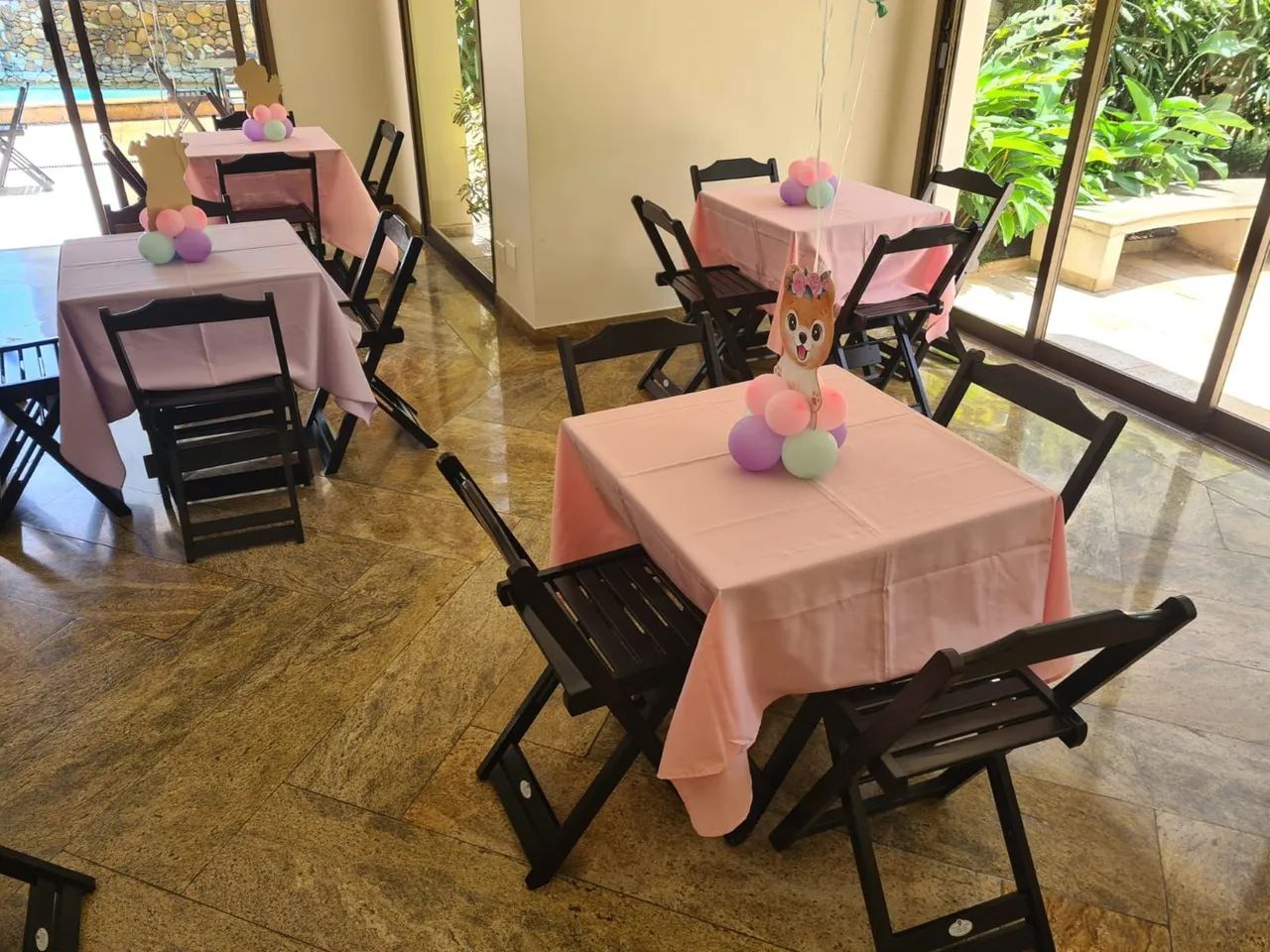 Locação de mesas e cadeiras para festas - Foto 2