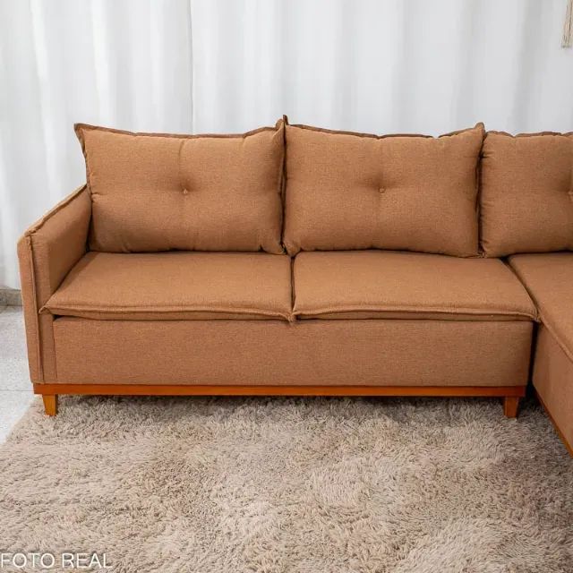 Sofá de Canto Turquia  Linho -  Produto Novo!  Pronta Entrega! - Foto 2