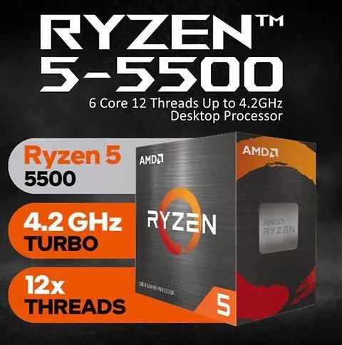 Ryzen 5 5500 - Lacrado - Processadores - Santo Amaro, Recife