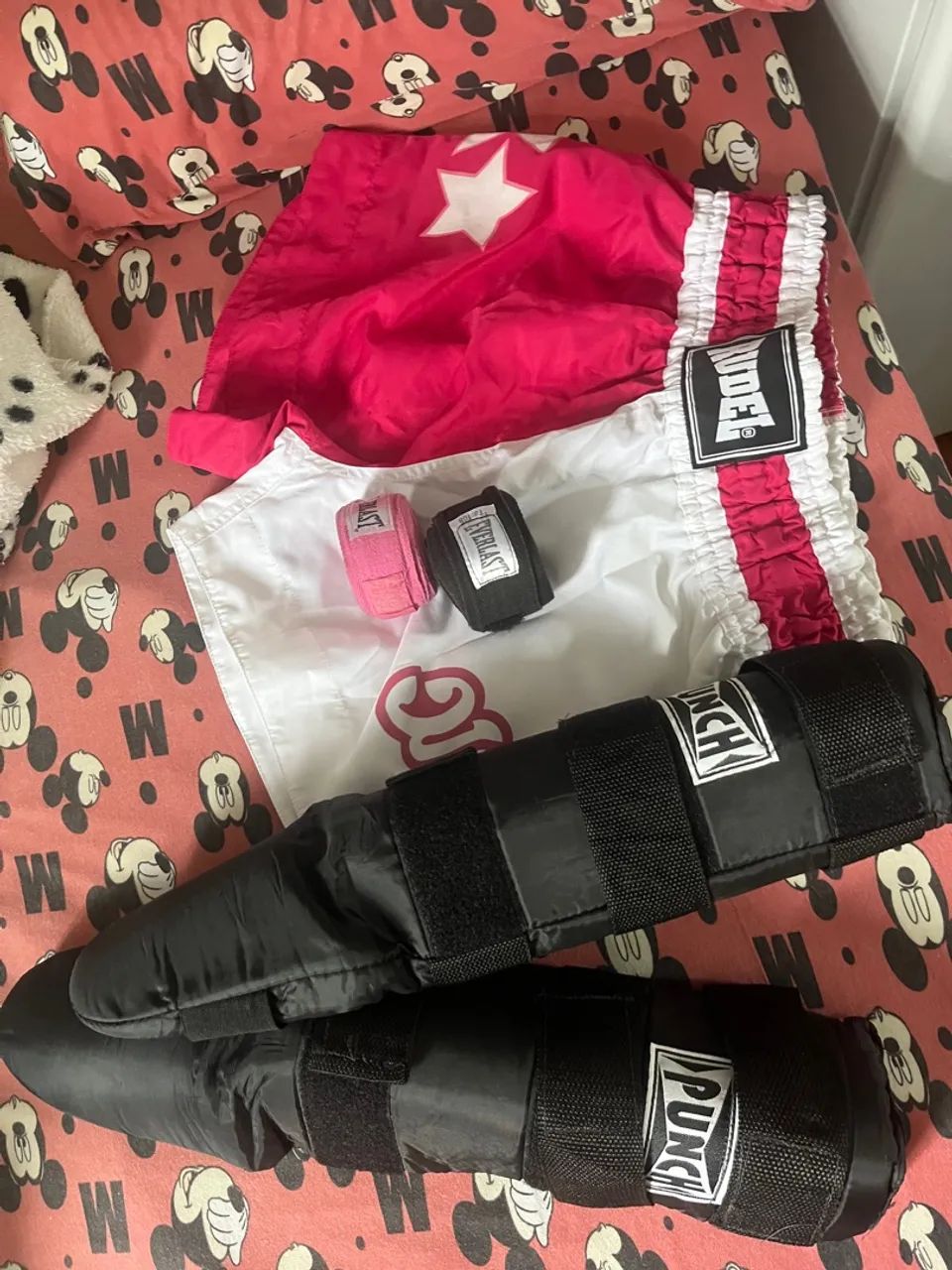 Kit de equipamentos de Boxe e Muay Thai