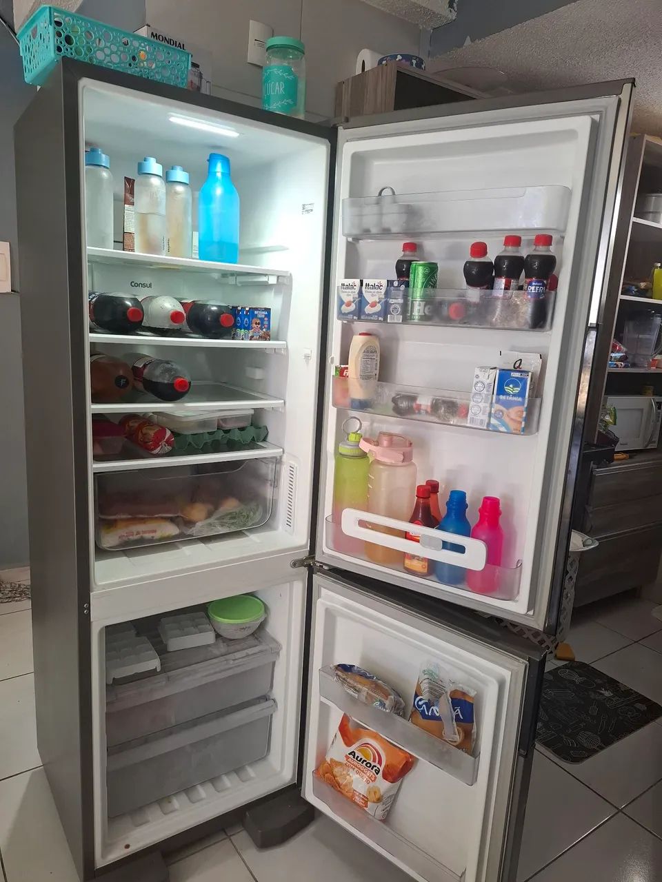 Geladeira Consul 397 Litros 2 Portas Inox - Foto 5