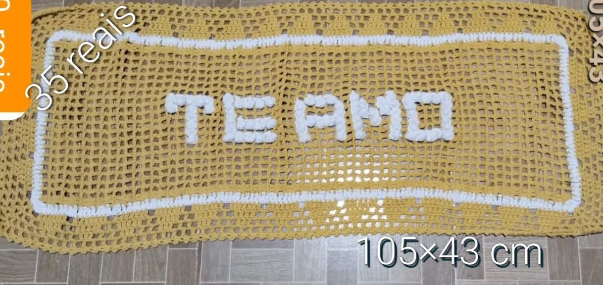 Jogo de Tapetes Crochê  - Foto 5