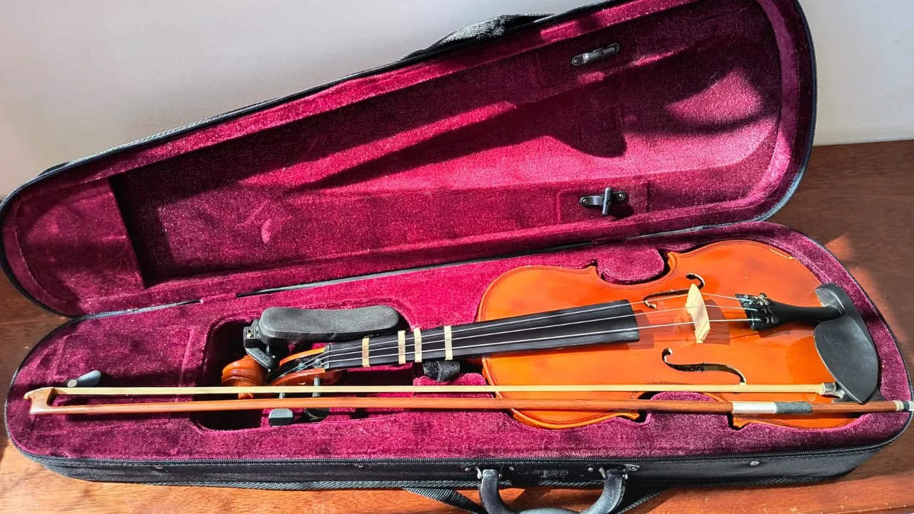 Violino Completo com Case e Acessórios