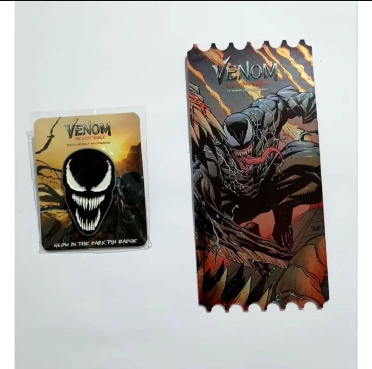 Kit cordão card pin moeda Venom 3 spoiler night Cinemark Marvel Disney Spiderman geek - Foto 4