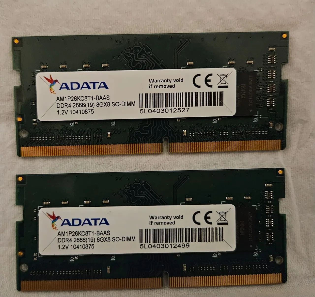 DDR4 / 2 x 8gb / 2666 - Notebook 