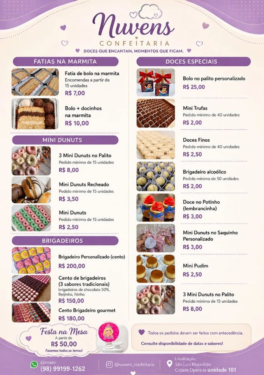 Doces personalizados lembrancinha