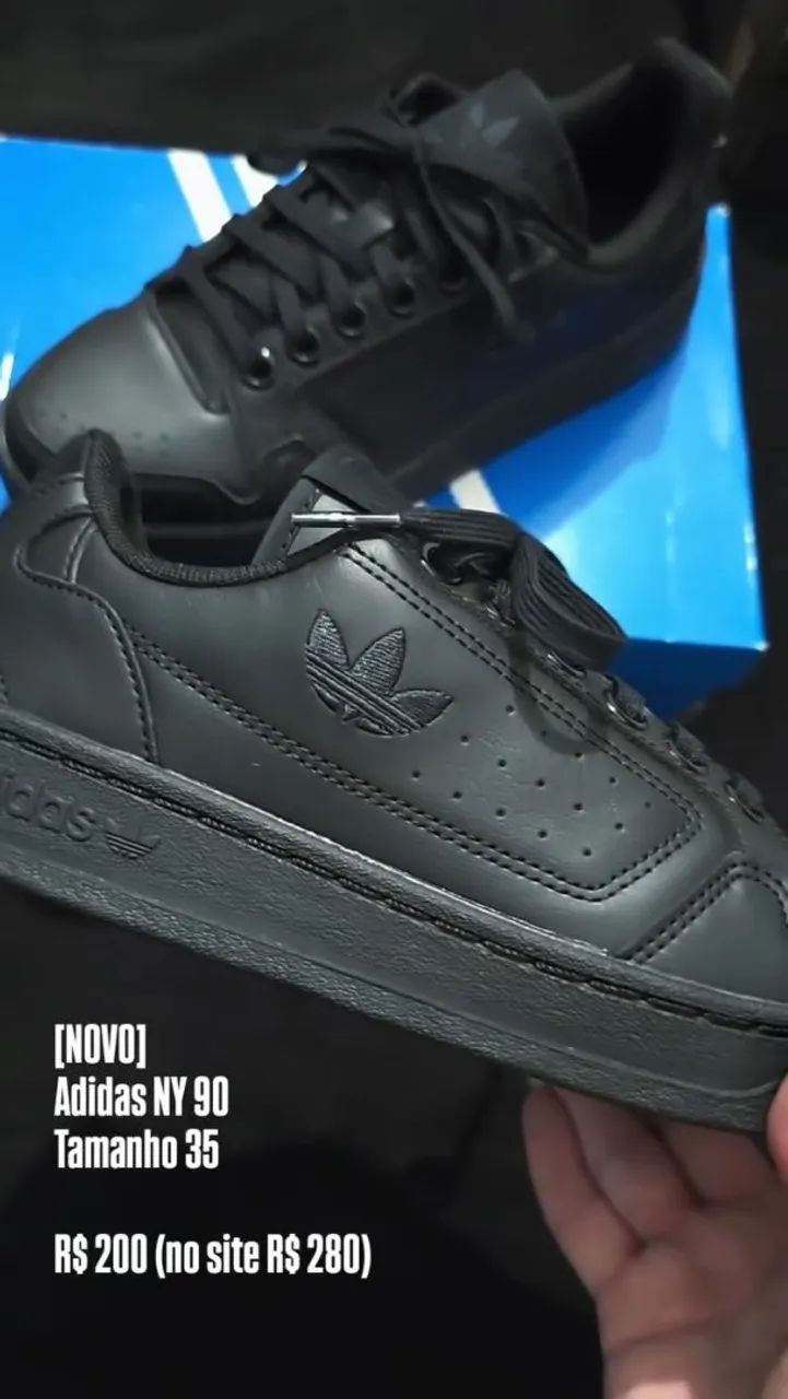 Tênis Adidas NY 90 preto - Foto 4