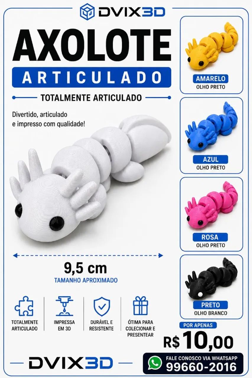Axolote Articulado - Foto 4