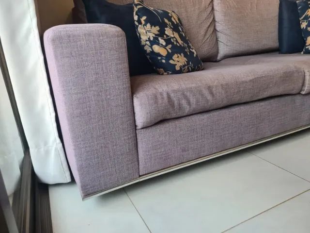 Sofá 3 lugares comprado na Líder Interiores - Foto 2