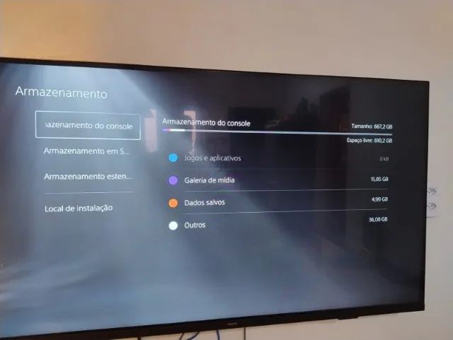 Playstation 5 com Bluray e 890 HD padrão + HD 2 TB - Foto 5