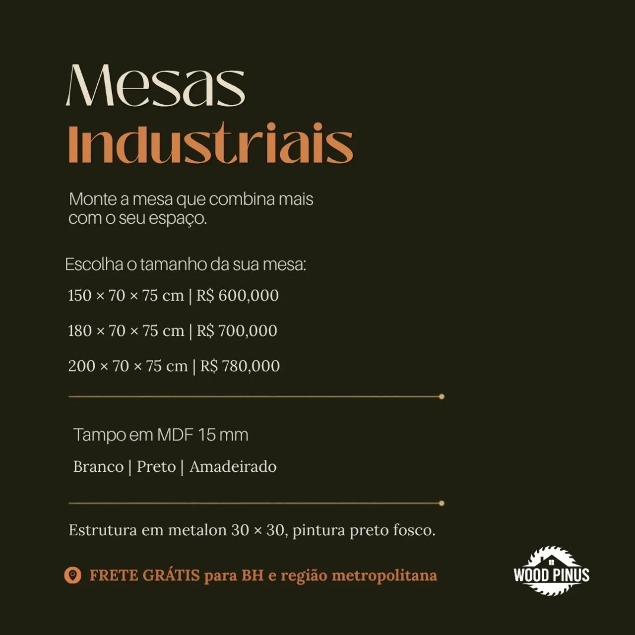 Mesas estilo industrial  - Foto 3