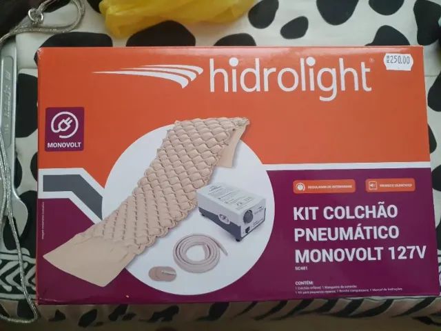 Colchão pneumático monovolt 127v com compressor