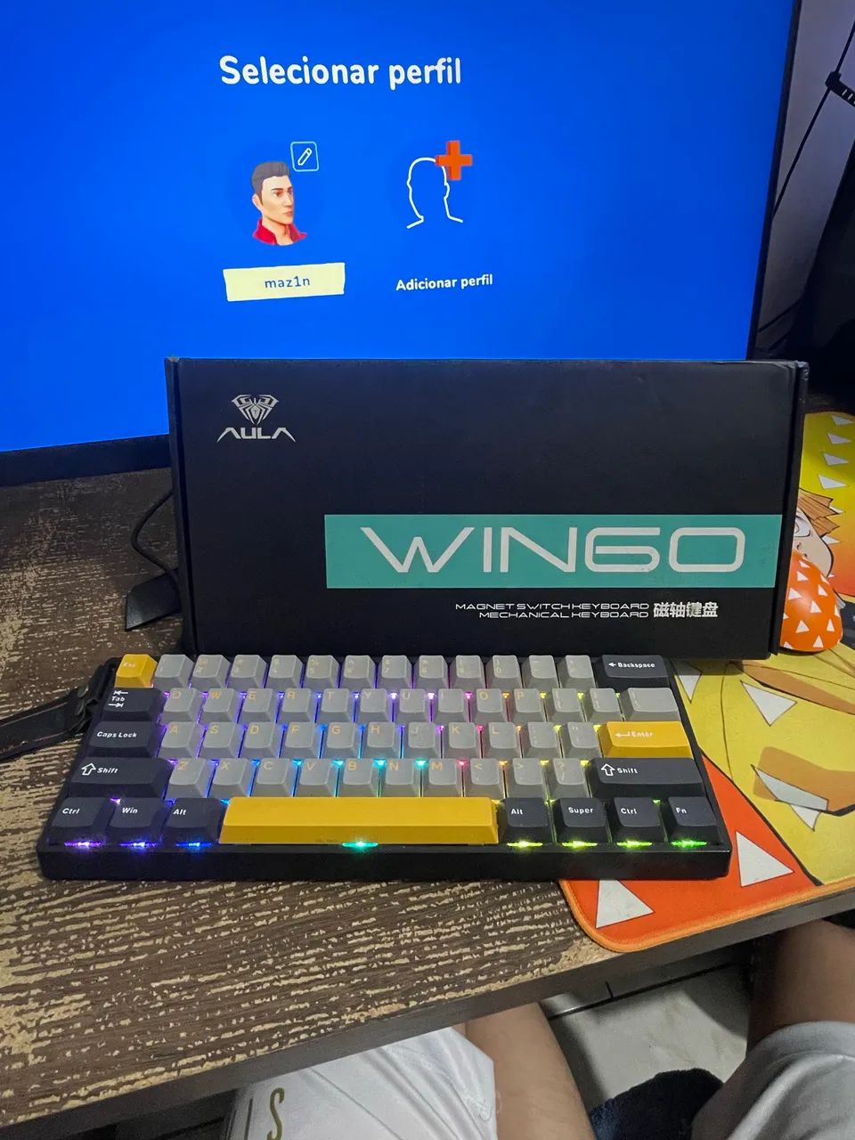Teclado Aula Win68he Max Magnético