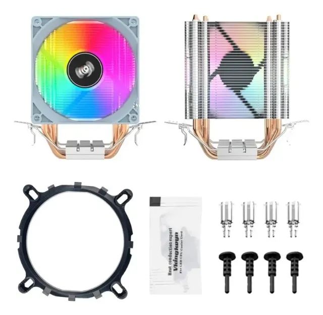 Aigo Cpu Cooler Gamer Rgb Ice400se (compativel Amd E Intel) - Foto 4