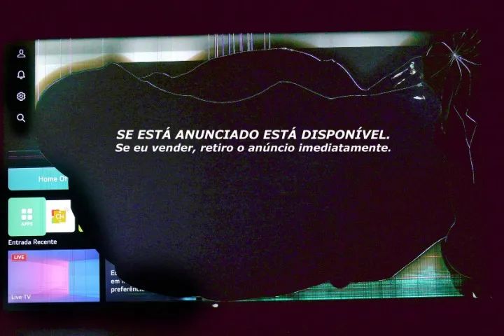 LG 4K 43 tela quebrada - Foto 2