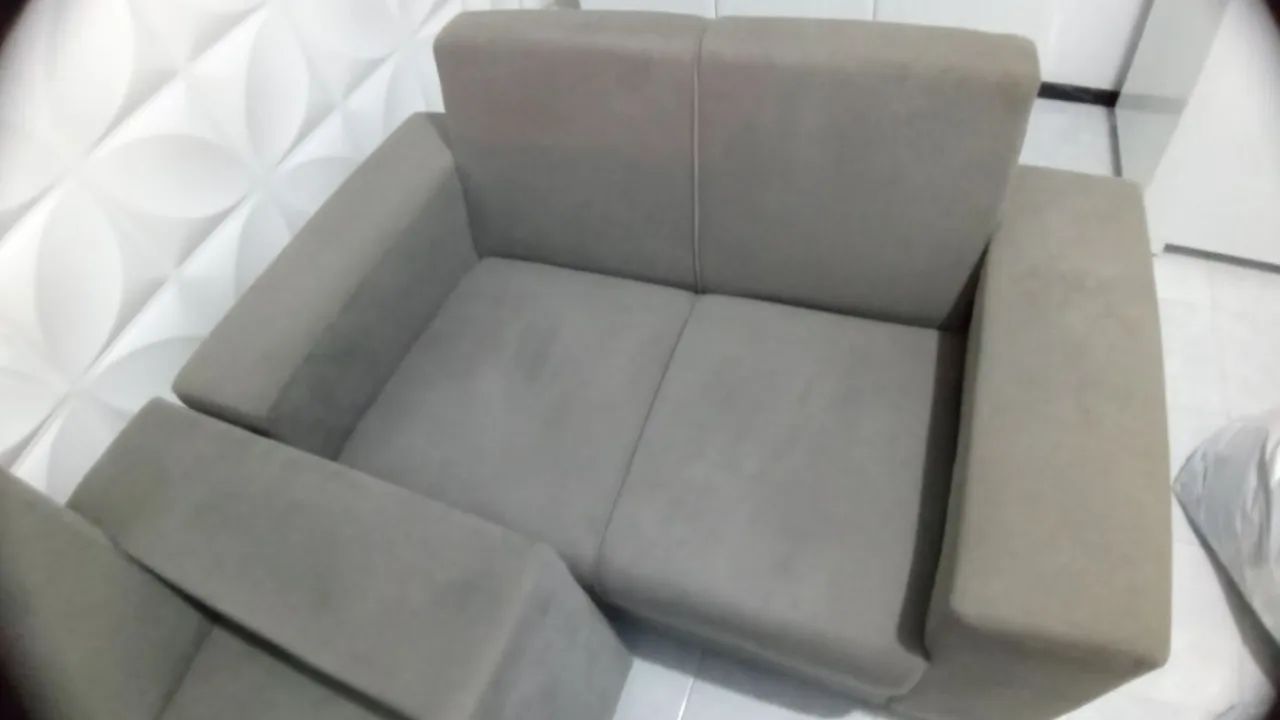 Sofá 3 e 2 lugares Cinza Extra - Foto 2