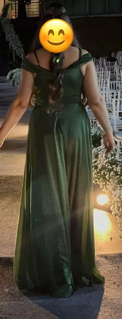 Vestido festa verde oliva - Foto 4