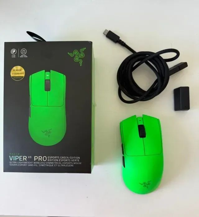 Mouse Razer Viper V3 PRO - Green Edition (Versão exclusiva)