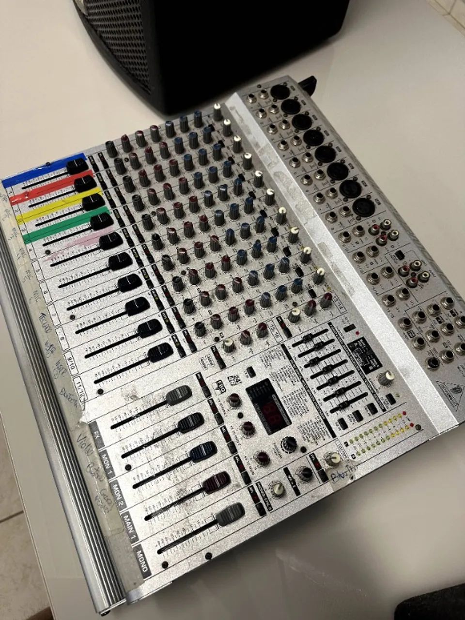 Som Profissional com 2 Caixas de Som + Mesa de Som Amplificada - Foto 5
