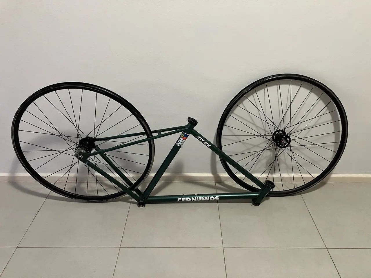 Quadro + Rodas Bike Fixa/Single