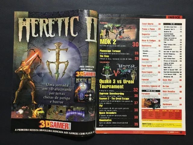CD Expert Revista PC Gamer - Forsaken Completo 2 CD-ROMs PC Ano 4