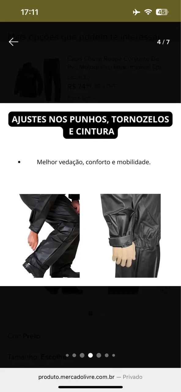 Conjunto de Chuva 