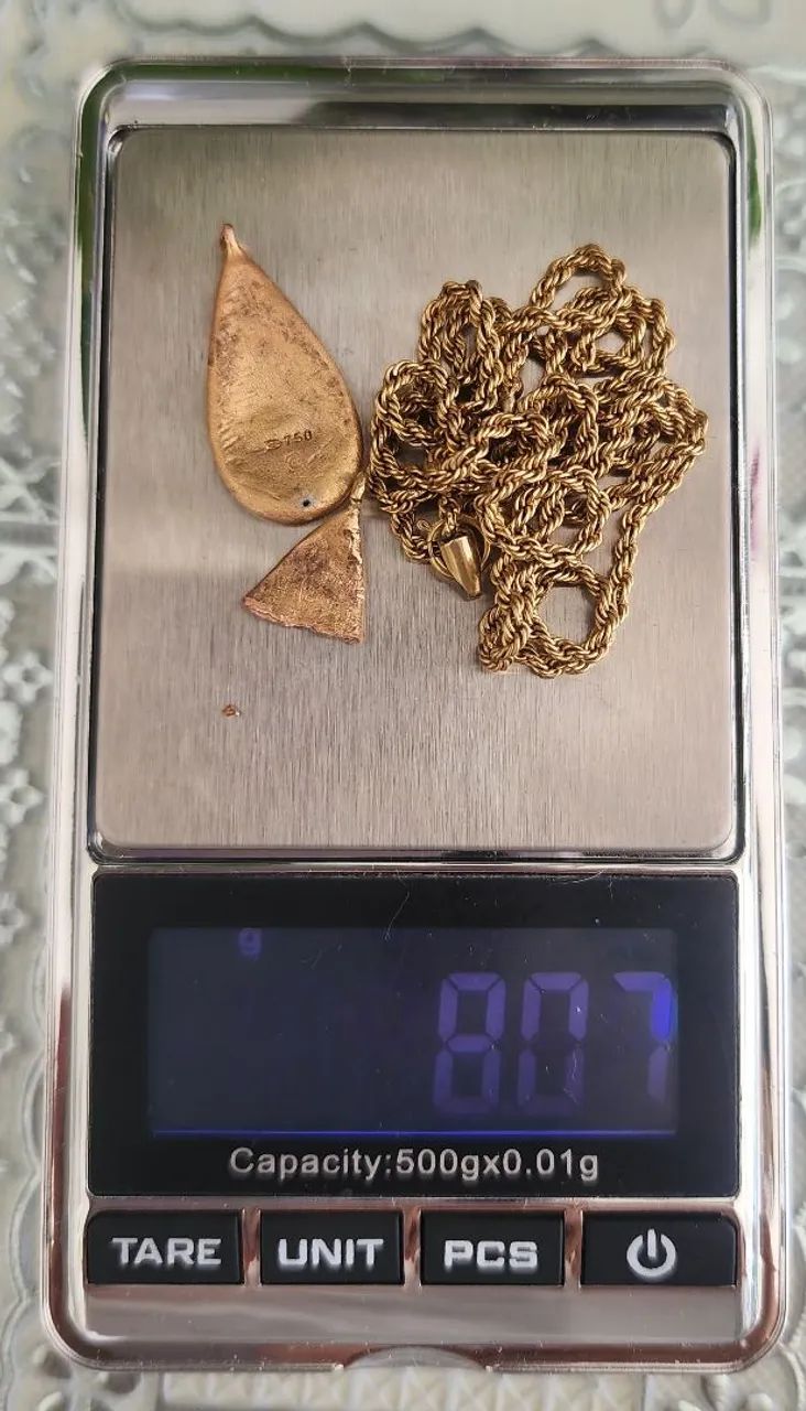 Vendo Ouro 18K por Grama