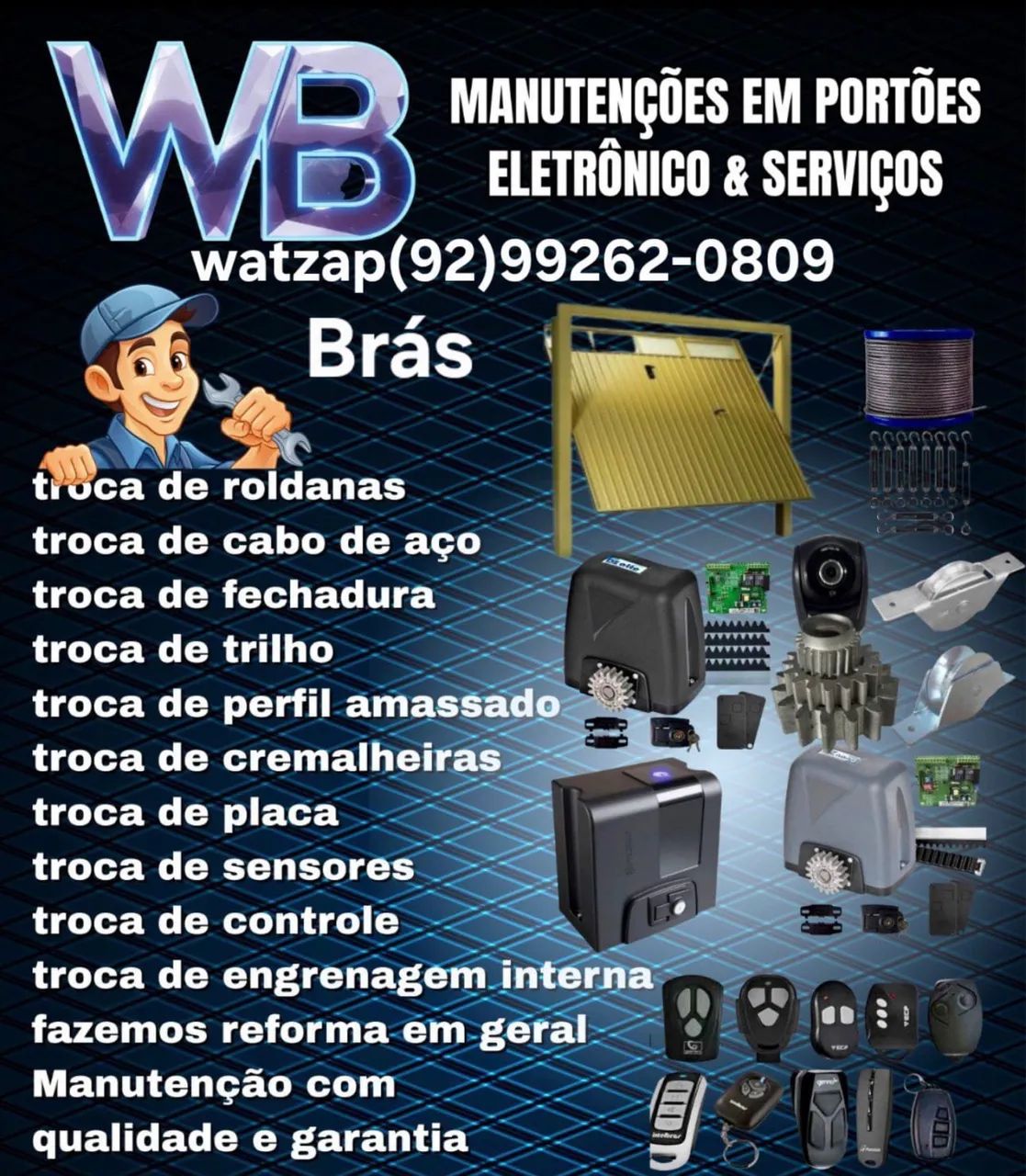 MANUTENÇÃO DE PORTÃO ELETRÔNICO EM GERAL