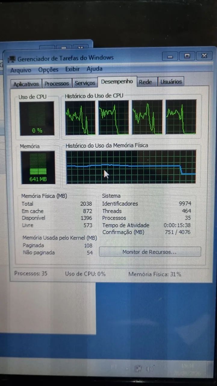 Notebook Quad Core Funcionando perfeitamente Posso Entregar Bateria ruim  - Foto 4