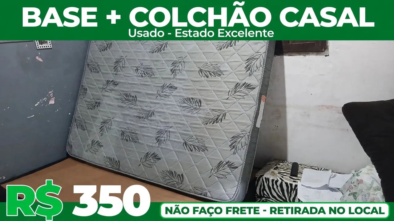 Base e colchão casal  - Foto 3