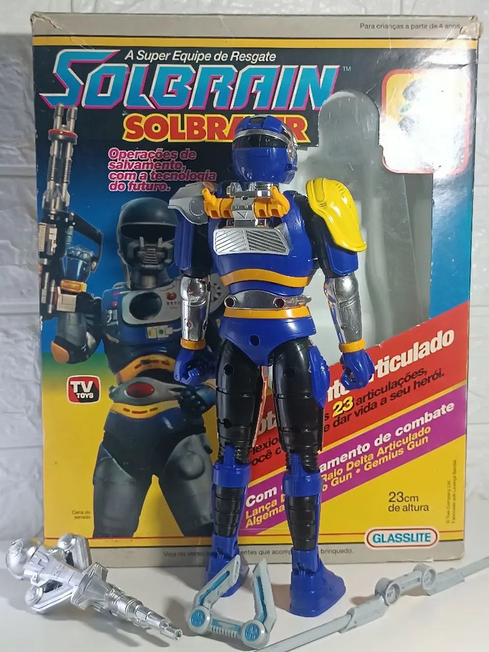 Boneco Solbrain Solbraver Glasslite com Caixa  - Foto 2